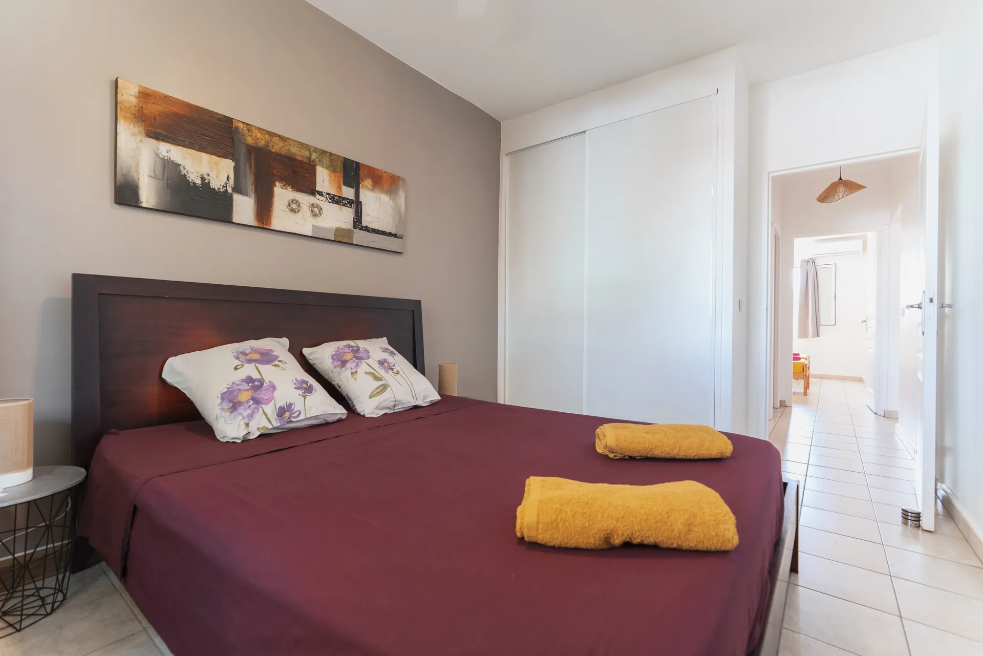Chambre double climatisée