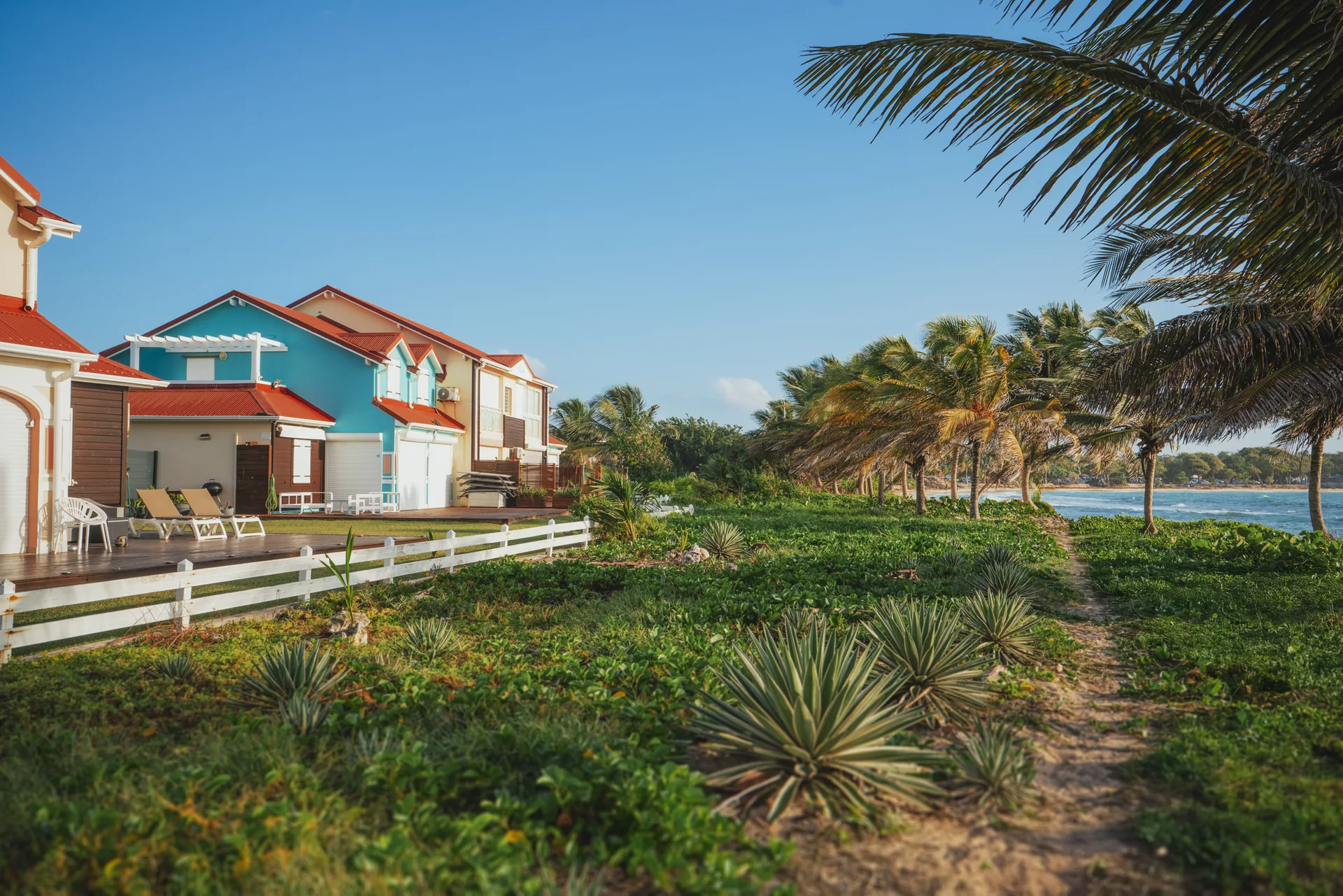 Jardin ouvert sur le littoral